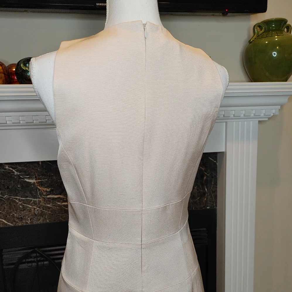 4.COLLECTIVE GROSGRAIN TWISTED KNOT DRESS, BLUSH 8 - Picture 5 of 11